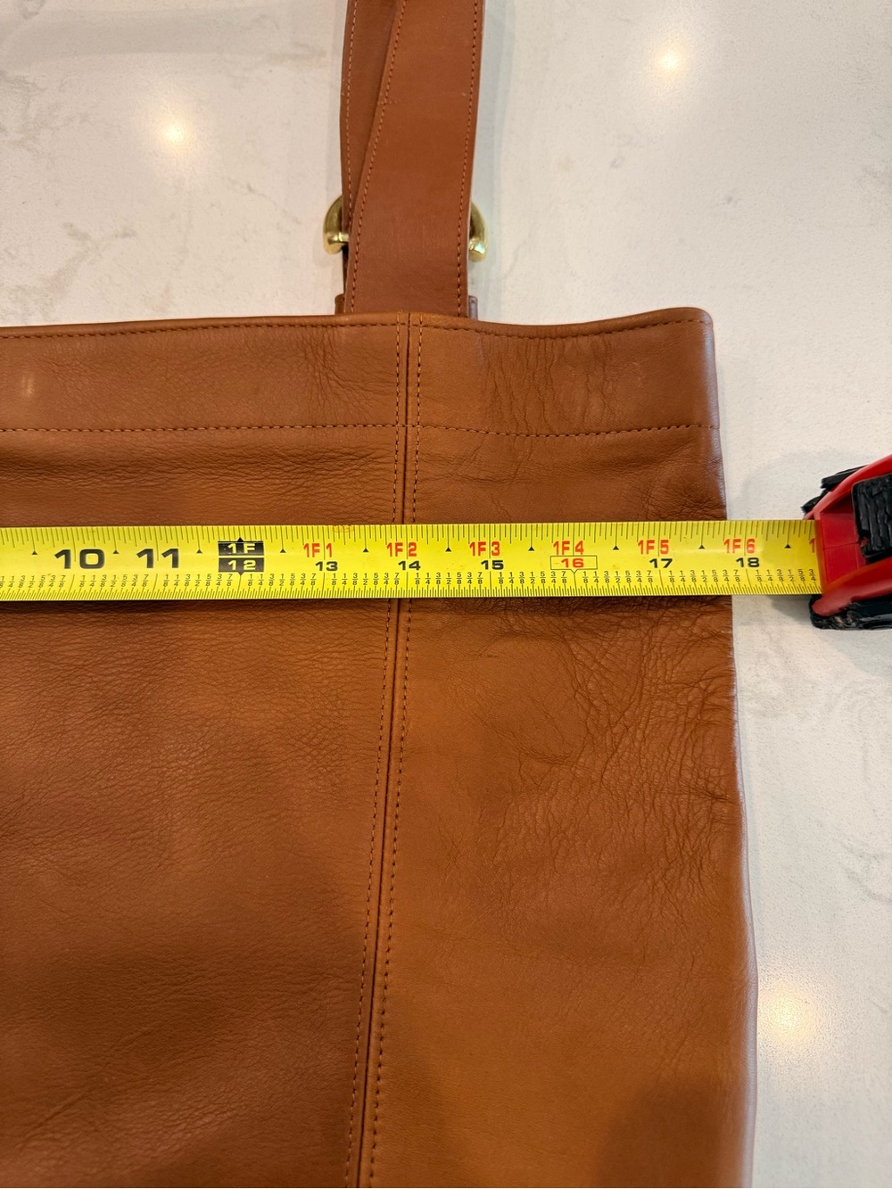 Vintage Coach Soho Tan/Camel Leather Shoulder Bag - Picture 7 of 7